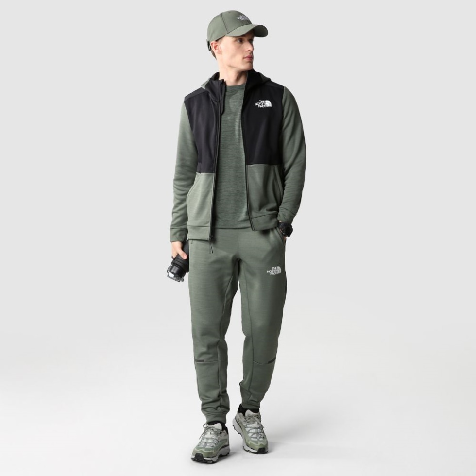 Men Training Fleece Trousers Thyme Dark The North Face