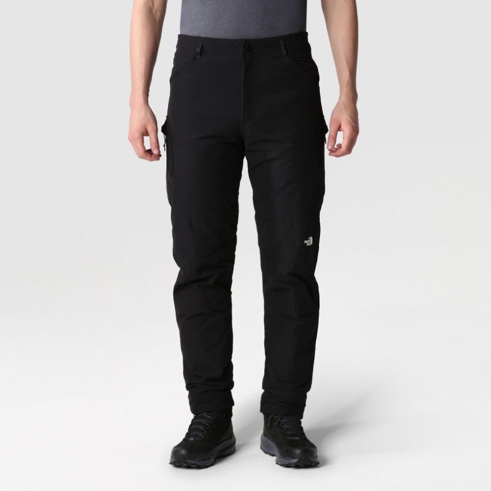 Men Winter Exploration Regular Tapered Cargo Trousers Black The North Face
