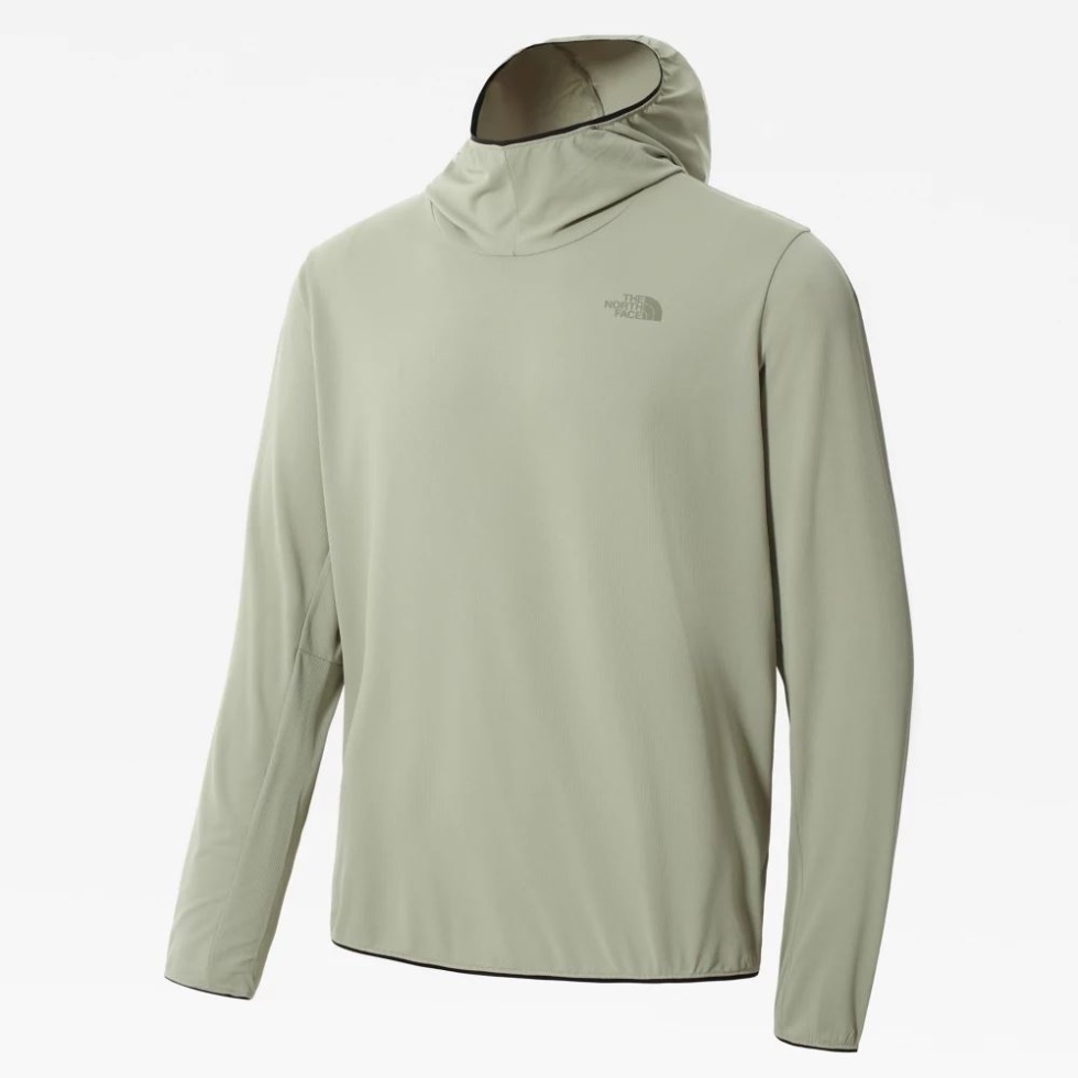 Tea Green The North Face Men Belay Sun Hoodie