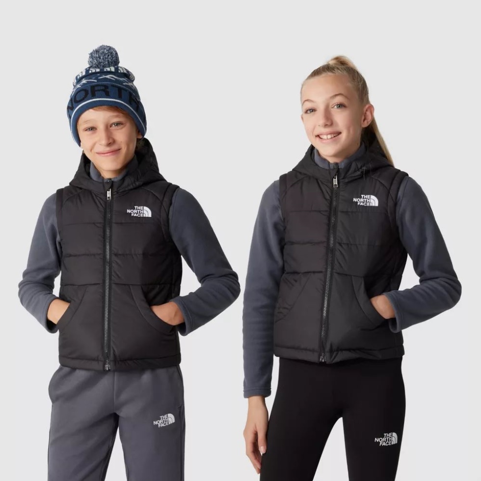 The North Face Kids Circular Synthetic Hooded Gilet Black