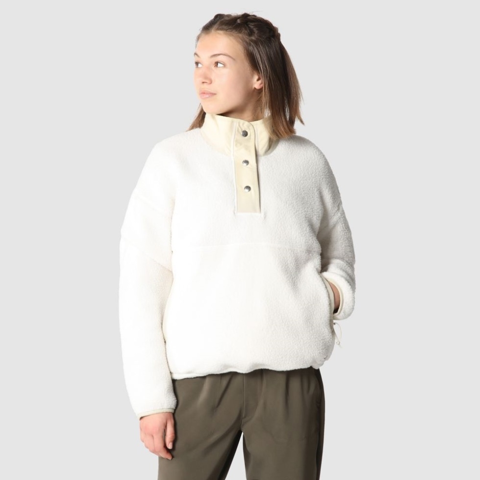 The North Face White Gravel Women Cragmont Fleece
