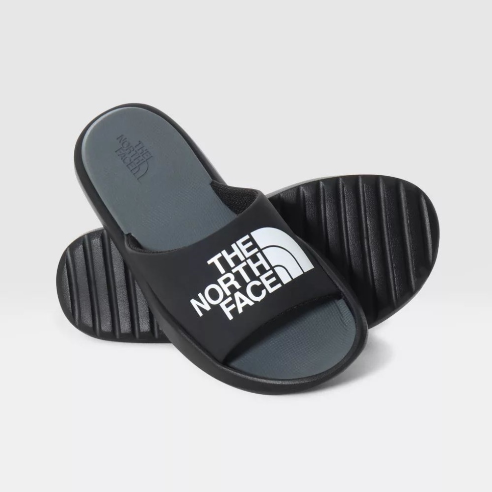 The North Face Women Triarch Slides Black White