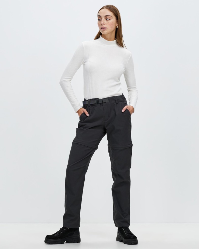 Grey The North Face Paramount Trail Convertible Mid Rise Pants