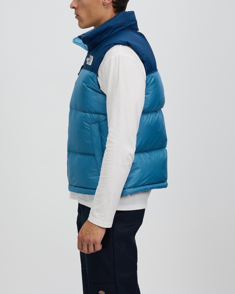 1996 Retro Nuptse Vest Storm Blue The North Face
