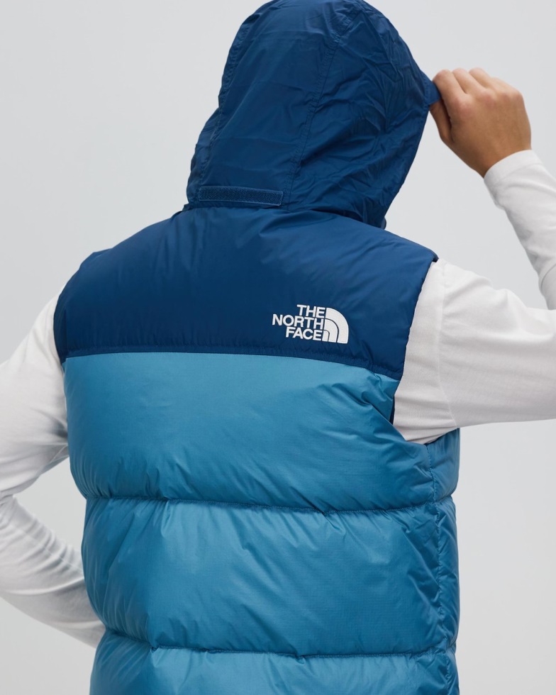 1996 Retro Nuptse Vest Storm Blue The North Face
