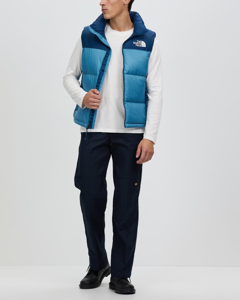1996 Retro Nuptse Vest Storm Blue The North Face