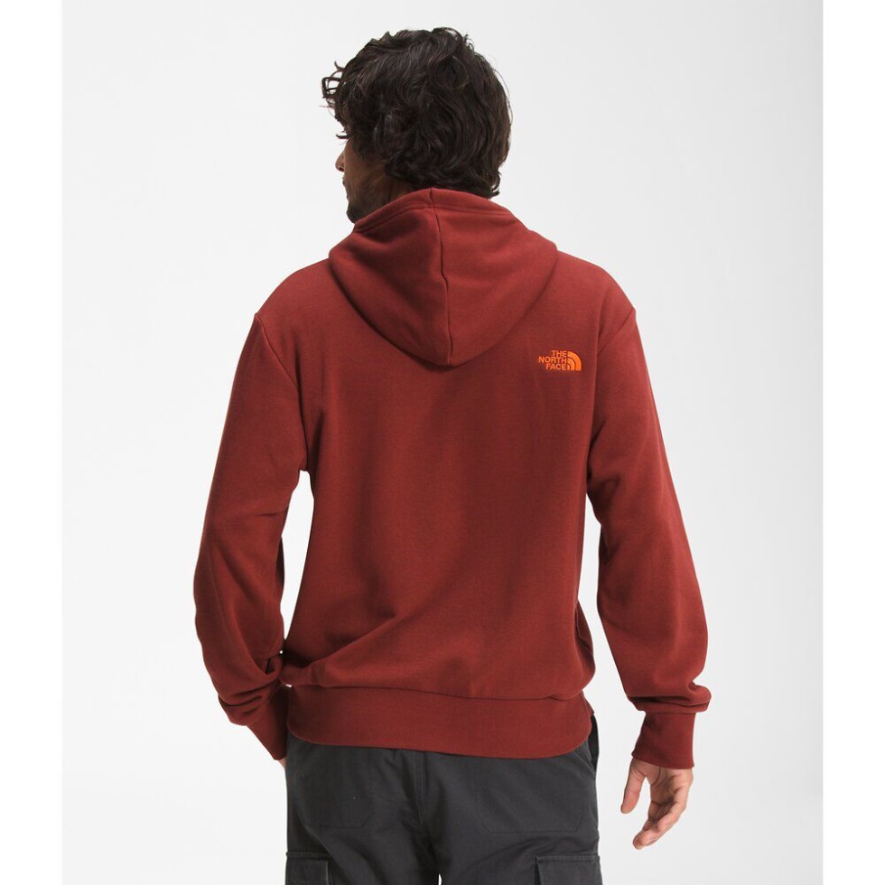 Brick House Red The North Face Men Simple Logo Hoodie