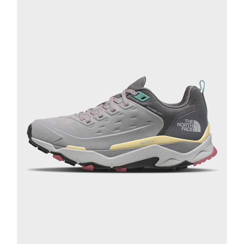 Grey Women Vectiv Exploris Futurelight Leather Shoes The North Face