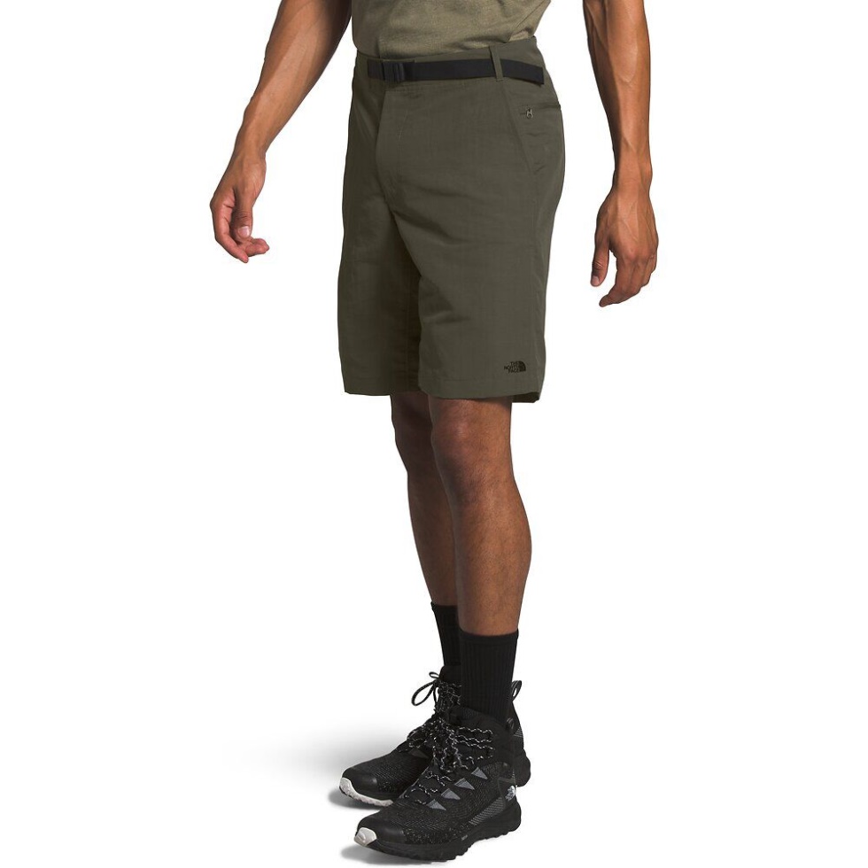 New Taupe Green Men Paramount Trail Shorts The North Face