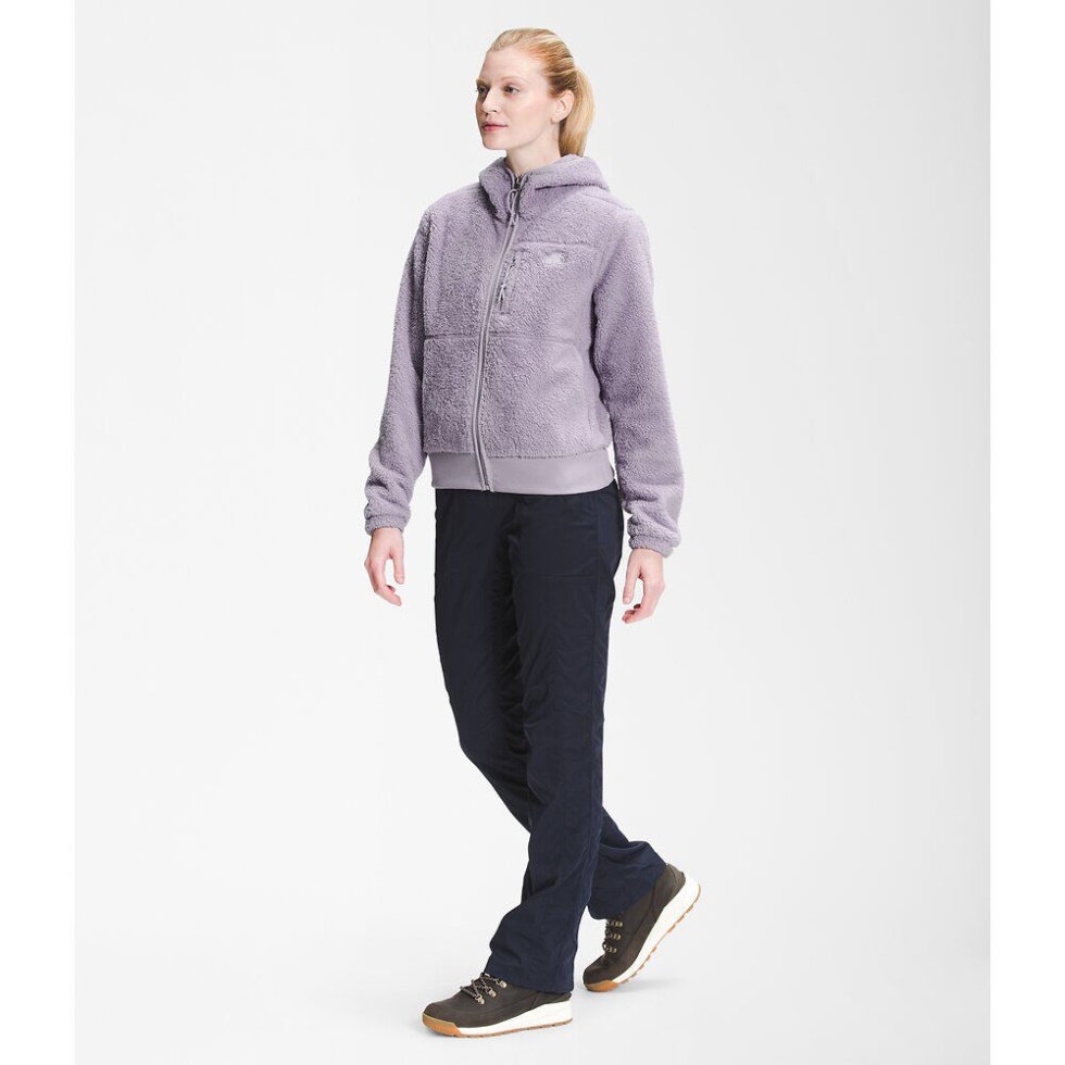 The North Face Grey Women Dunraven Fleece Full Zip Hoodie