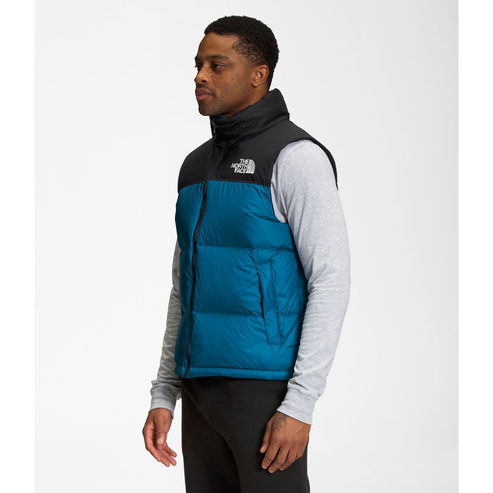 Men 1996 Retro Nuptse Vest Banff Blue The North Face