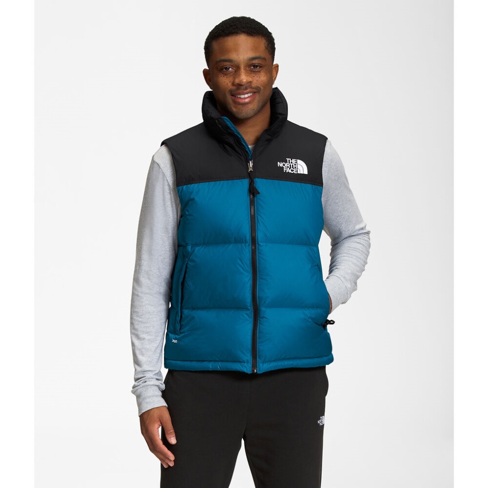 Men 1996 Retro Nuptse Vest Banff Blue The North Face