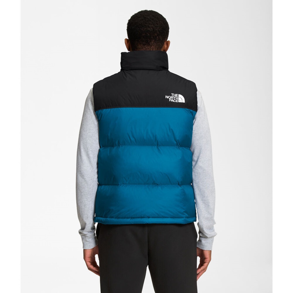 Men 1996 Retro Nuptse Vest Banff Blue The North Face