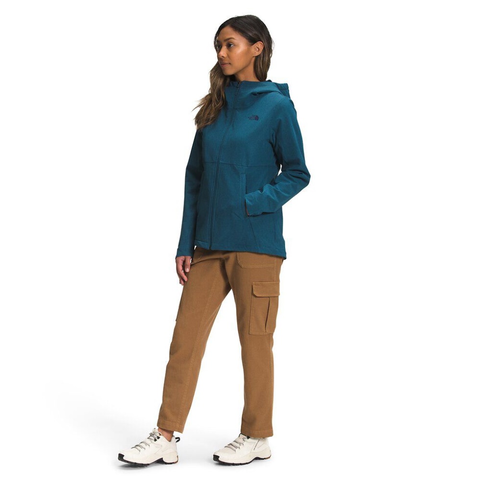 The North Face Women Shelbe Raschel Fleece Hoodie Blue Heather