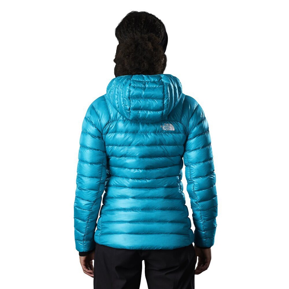 Women Summit Down Hoodie Enamel Blue The North Face