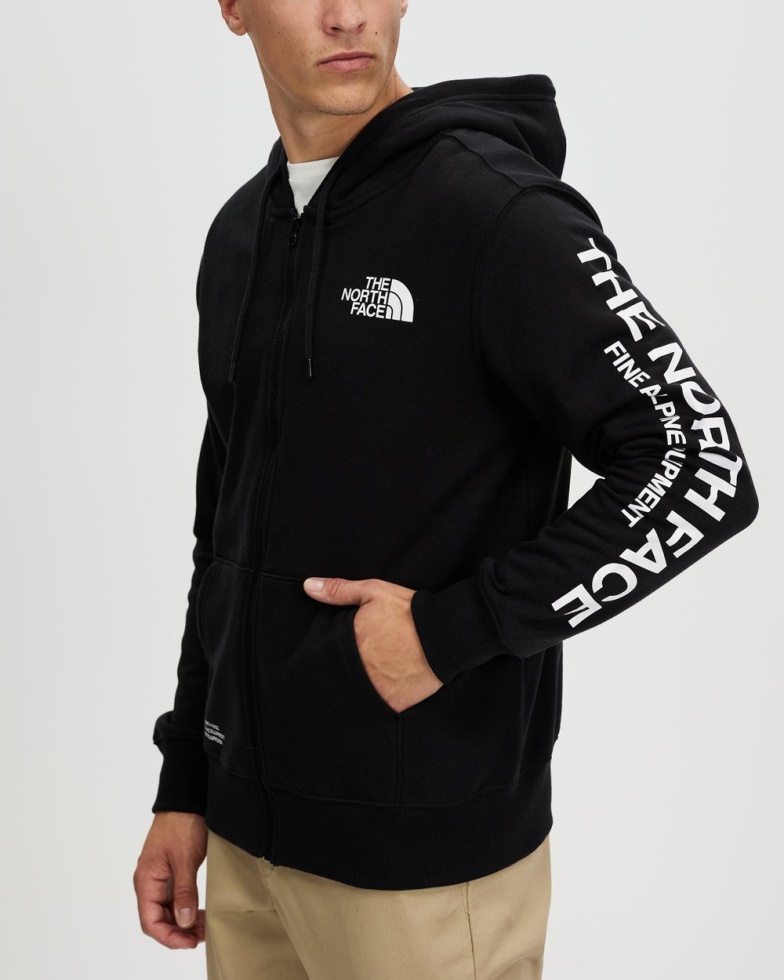 Brand Proud Full Zip Hoodie Black The North Face