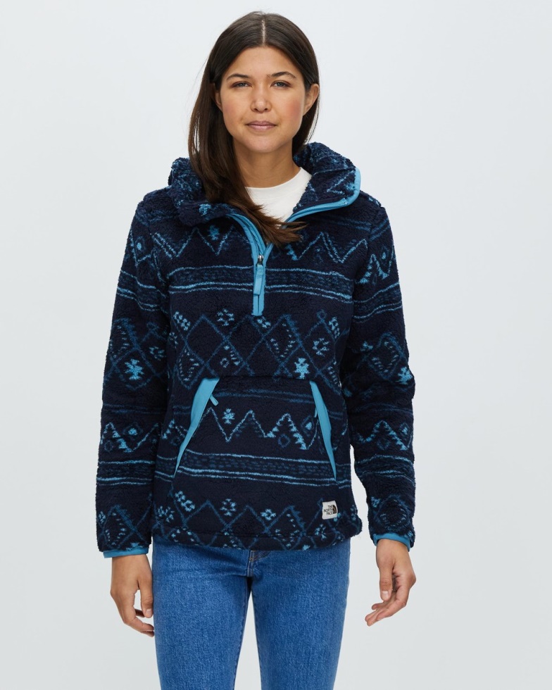 Navy Campshire Fleece Pullover Hoodie 2.0 The North Face