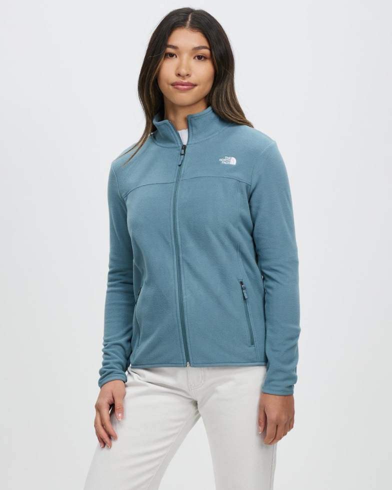 The North Face Blue Tka Glacier Fleece Full Zip Jacket